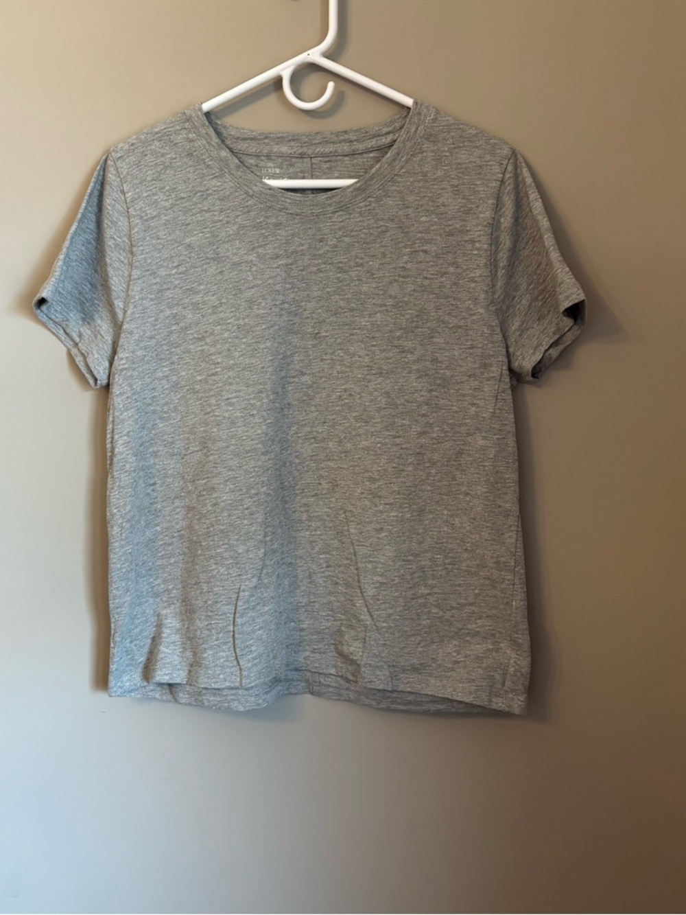 J.Crew Girlfriend Tee | Gray Short Sleeve T-Shirt | 100% Cotton | Size XL